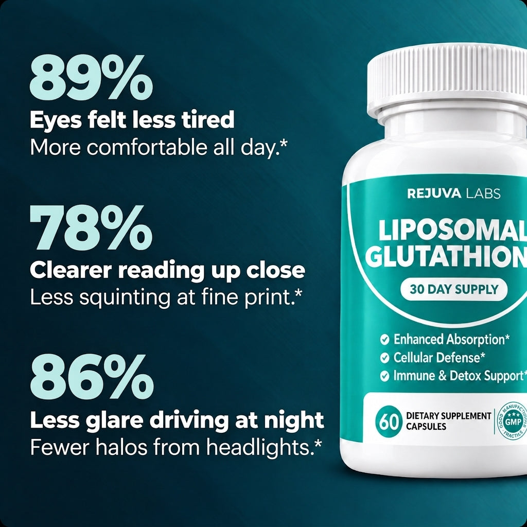 Rejuva Labs Liposomal Glutathione 1,000mg Capsules – Naturally Protects Your Eye Cells And Restores Sharp, Clear Vision