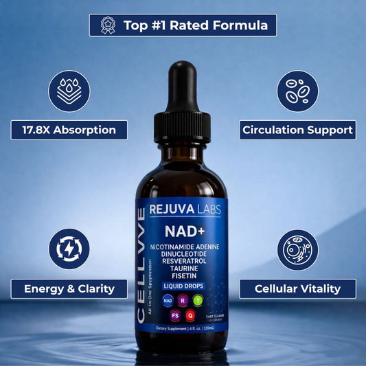 New Maximum Potency Formula - NAD+ Liquid Drops by Rejuva Labs™