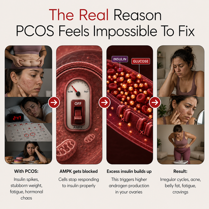 New Maximum Potency Formula - PCOS/PMOS Metabolic Support Drops by Rejuva Labs™