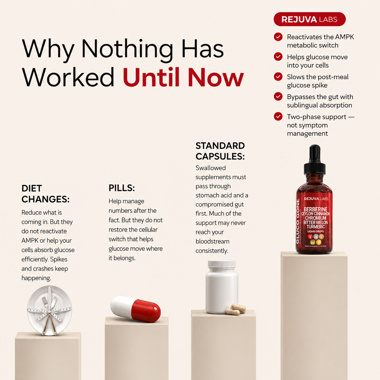 New Maximum Potency Formula - Blood Sugar Complex Drops by Rejuva Labs™