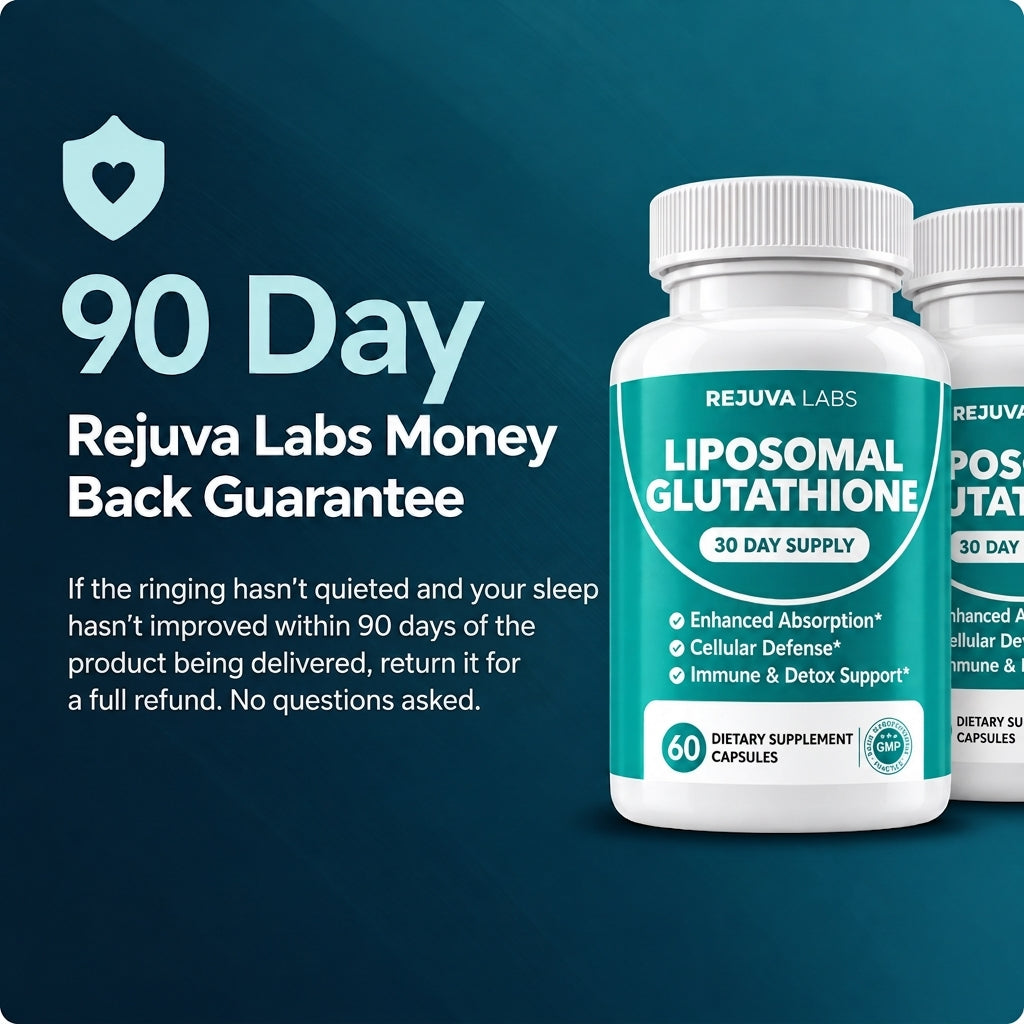 Rejuva Labs Liposomal Glutathione 1,000mg Capsules - Reduced Ringing, Better Sleep & Total Inner Ear Cell Defense