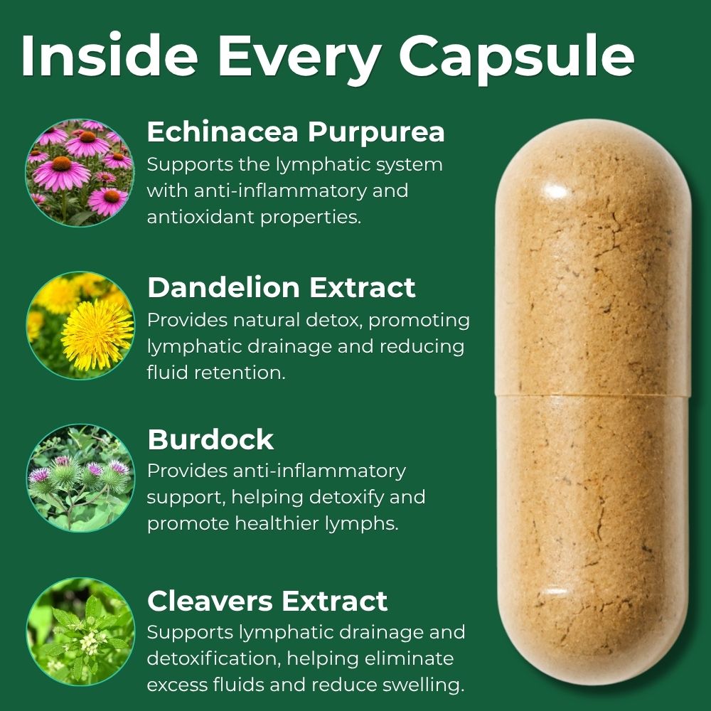 Rejuva Labs® Lymphatic Drainage Wellness Capsules